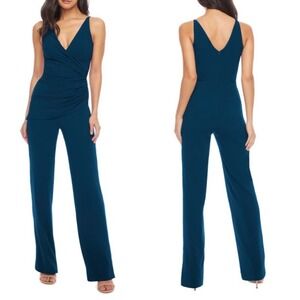 Dress the Population Sam Ruched Jumpsuit medium dtp Revolve